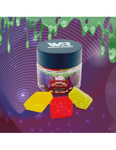 WHITE RABBIT - GUMMIES STRONG THC 0,3% (POT DE 3) - 20MG par pièces